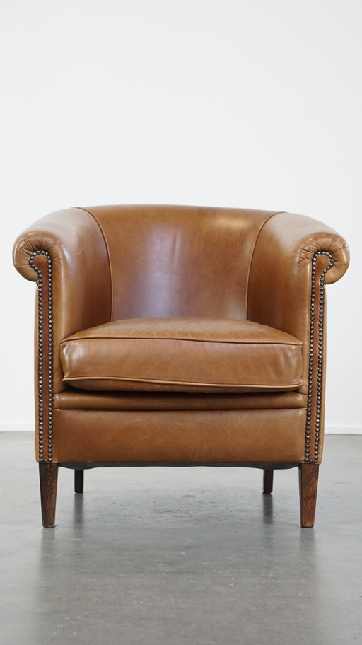 Beef Leather Club Armchair