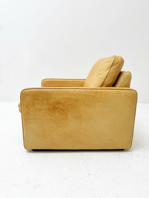 Vintage leather armchair by Robert Hausmann for de Sede