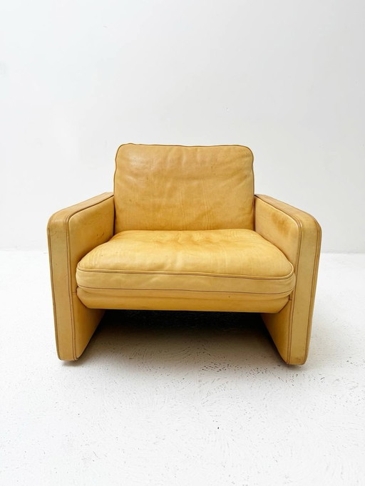 Vintage leather armchair by Robert Hausmann for de Sede