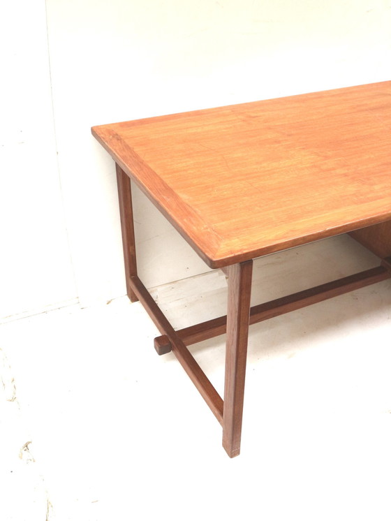 Image 1 of  Danish Design Large Vintage Executive Desk Made In The Sixties
