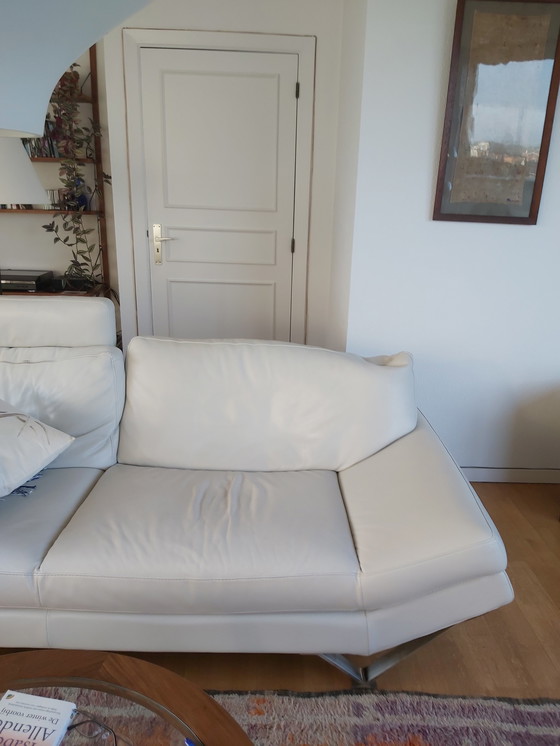 Image 1 of Natuzzi corner sofa leather