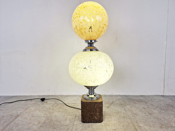 Image 1 of Lampadaire vintage Mazzega avec marbre, 1960s