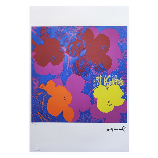 Andy Warhol -Flowers litho – lithos zeefdrukken
