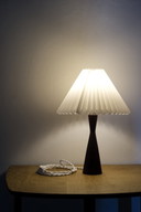 Danish teak table lamp