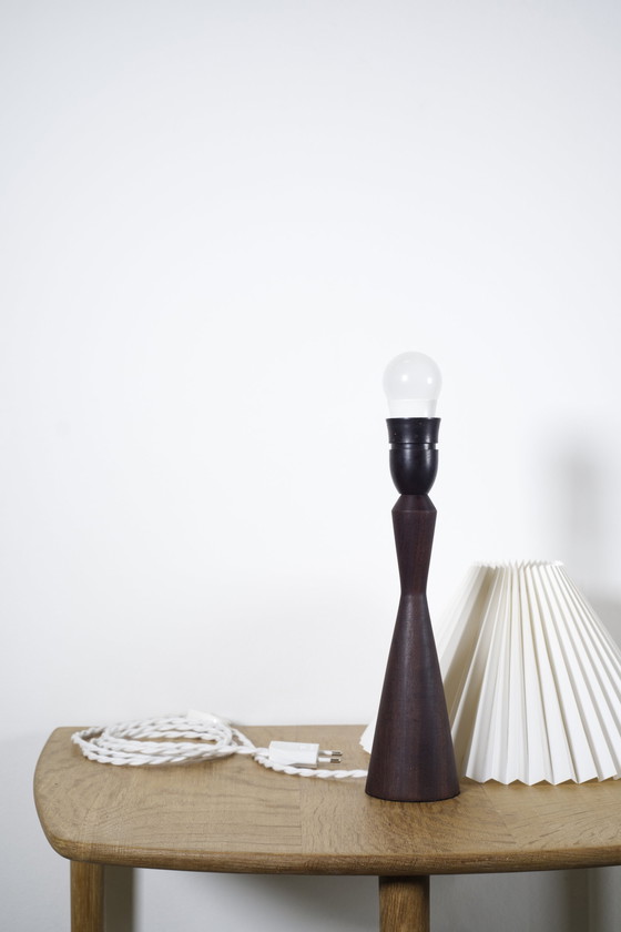 Image 1 of Danish teak table lamp