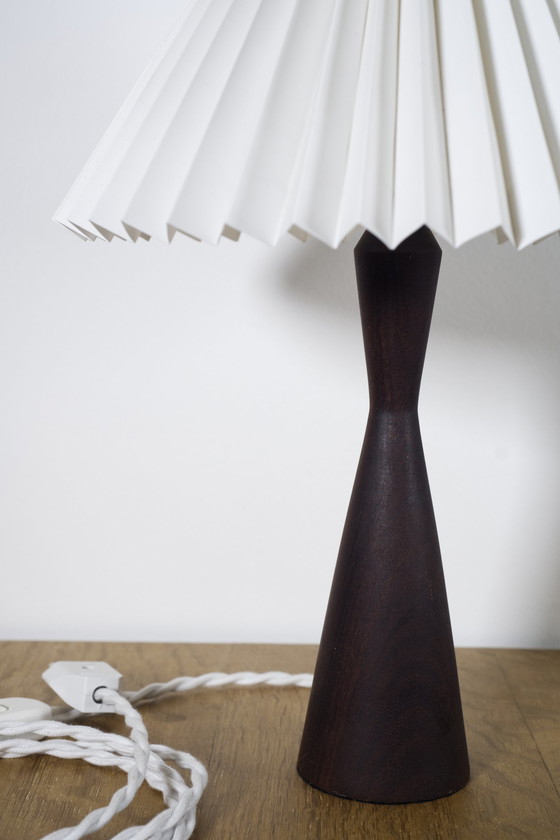 Image 1 of Danish teak table lamp