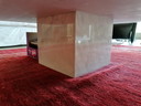 Vintage Carrara marble coffee table