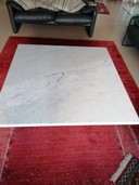 Vintage Carrara marble coffee table