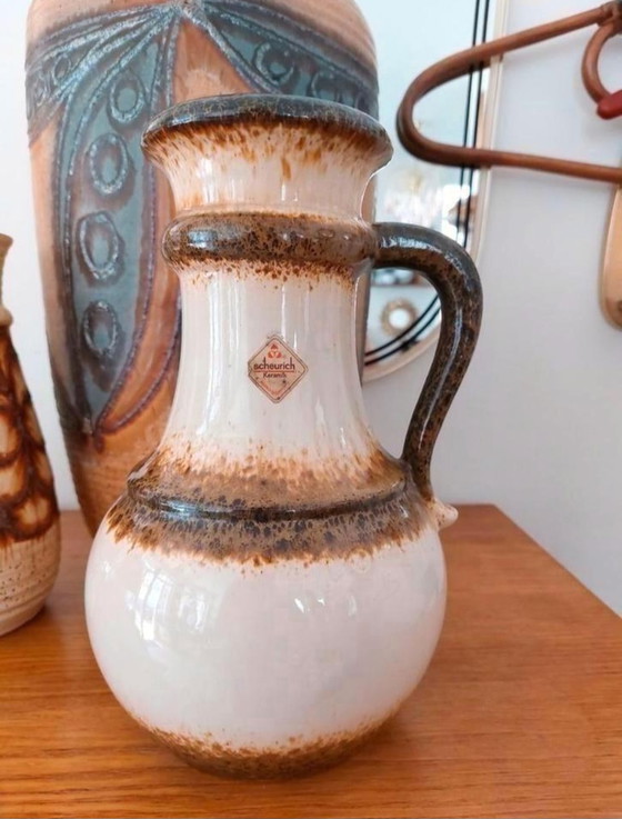 Image 1 of Scheurich West Germany Ear Vase Vase Céramique Vintage