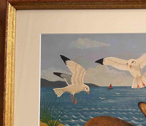 Sylvia Emmons - Corgi en gouache