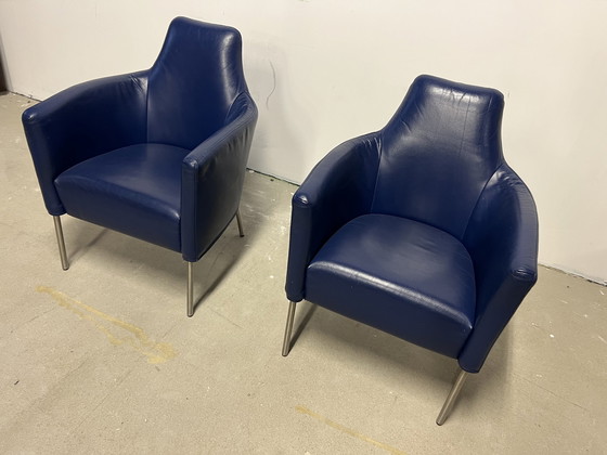 Image 1 of 2 Bert plantagie Lounge E Chairs Blue
