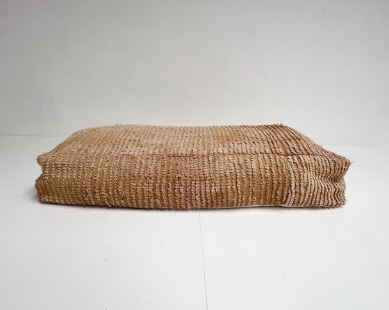 Image 1 of Wool Moroccan Boujaad pouf 120 x 60 cm