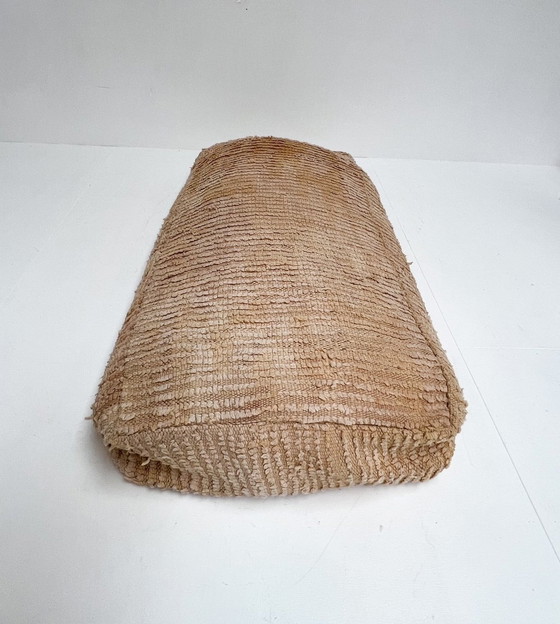 Image 1 of Wool Moroccan Boujaad pouf 120 x 60 cm