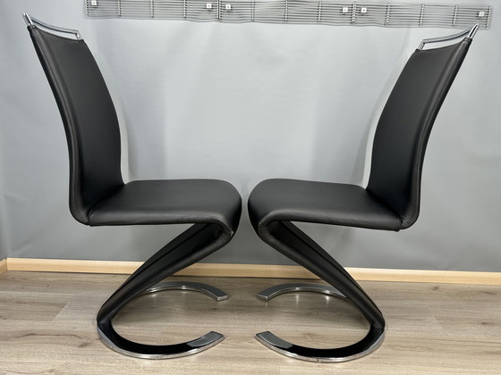 Image 1 of 2x modern dining room chairs