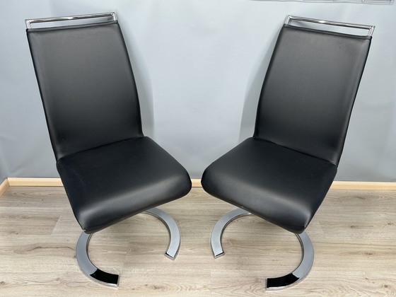 Image 1 of 2x modern dining room chairs