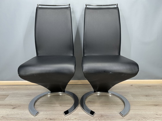 Image 1 of 2x modern dining room chairs