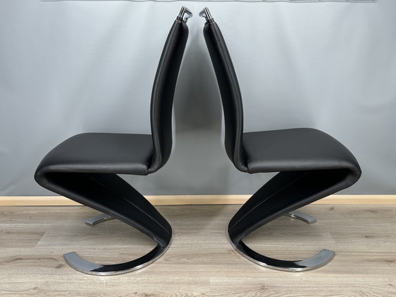 Image 1 of 2x modern dining room chairs