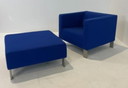 Gerard van den Berg armchair and ottoman