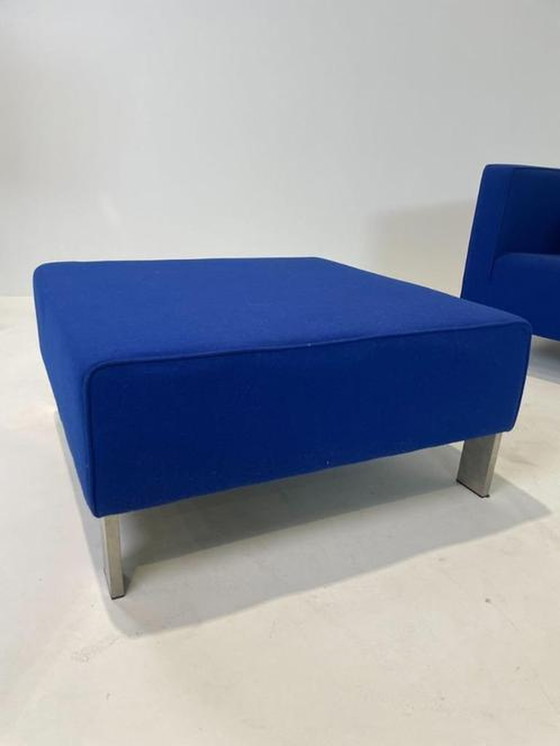 Image 1 of Fauteuil et pouf Gerard van den Berg