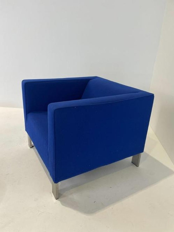 Image 1 of Fauteuil et pouf Gerard van den Berg