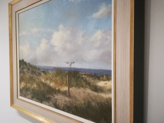 Image 1 of Robert Wee Seascape with dunes painting