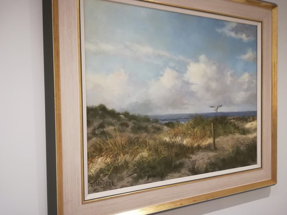 Image 1 of Robert Wee Seascape with dunes painting