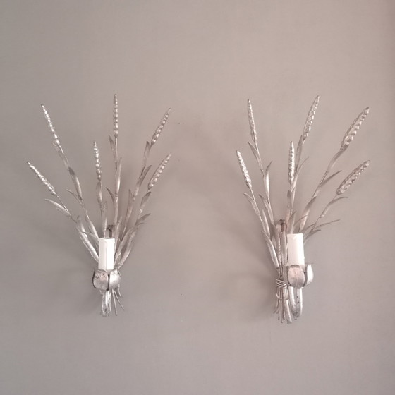 Image 1 of 2x Hans Kögl Corn sheaf lamps