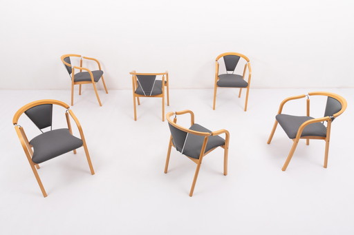 6x Asger Jensen design chair