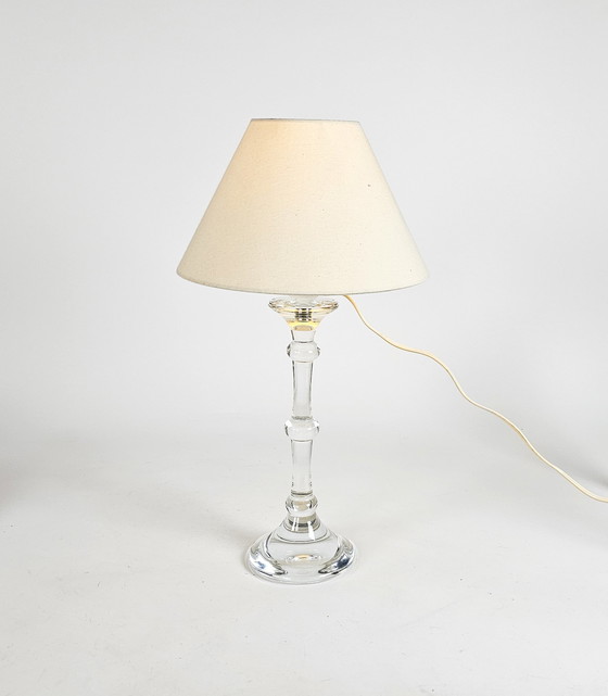 Image 1 of Ingo Maurer pour Vall St Lambert - lampe de table - soufflée à la bouche - années 1960