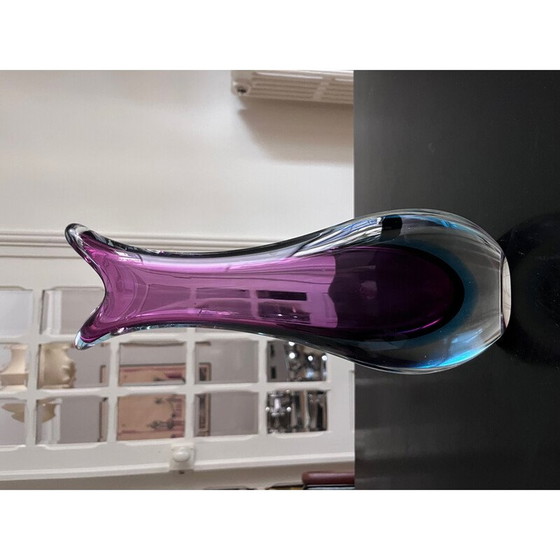 Image 1 of Vintage Summerso vase in Murano glass by Flávio Poli, Italy 1960s