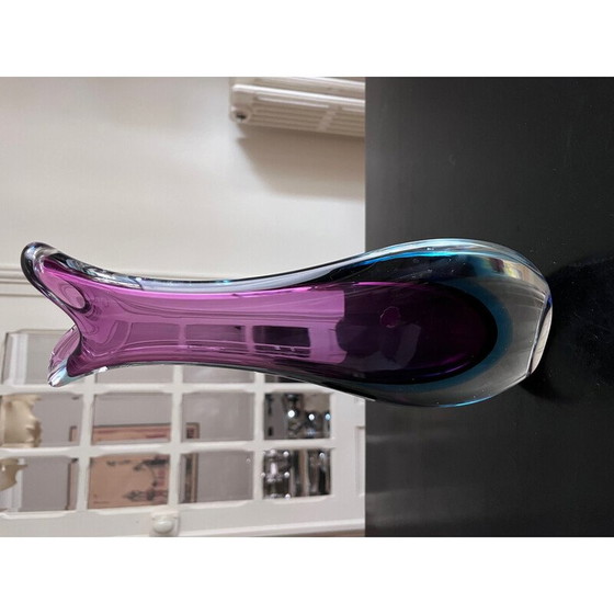 Image 1 of Vintage Summerso vase in Murano glass by Flávio Poli, Italy 1960s