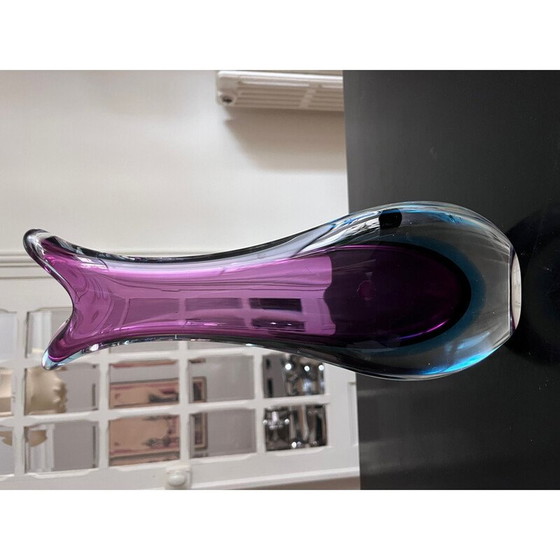 Image 1 of Vintage Summerso vase in Murano glass by Flávio Poli, Italy 1960s