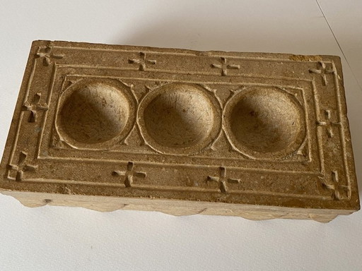 Stone Vintage Candle Holder