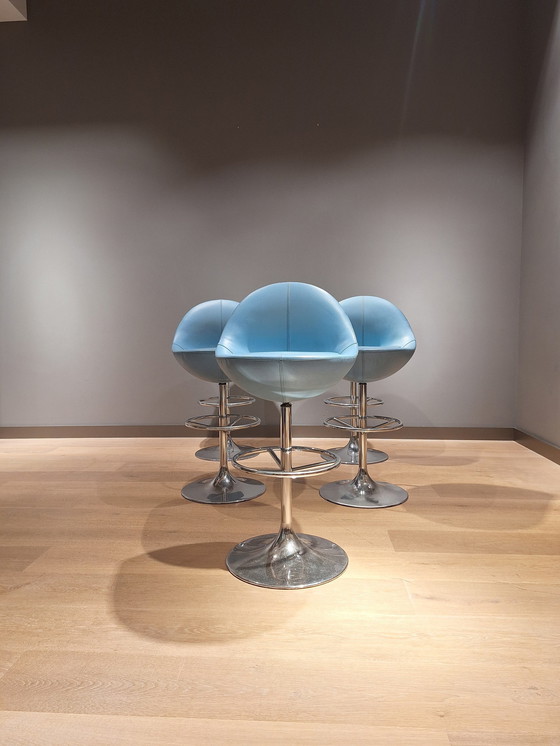 Image 1 of Set Of 5 Börje Johanson Bar Stools 1960s