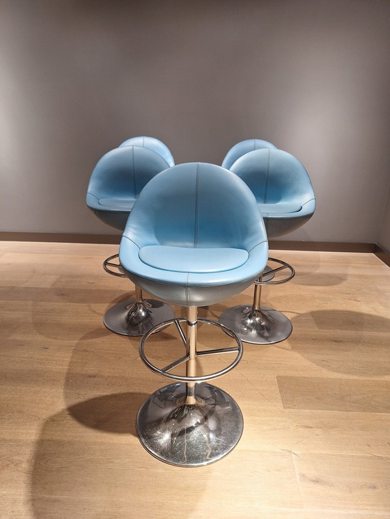 Image 1 of Set Of 5 Börje Johanson Bar Stools 1960s