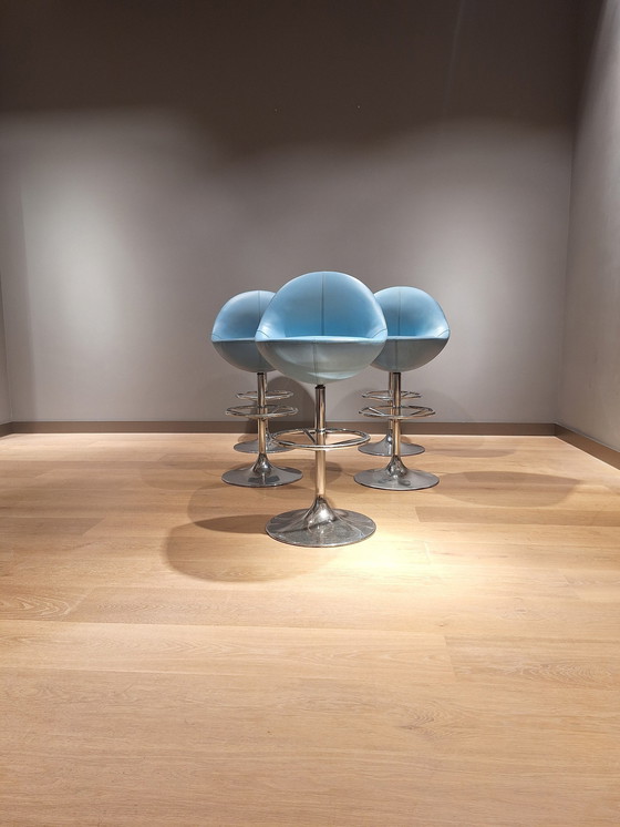 Image 1 of Set Of 5 Börje Johanson Bar Stools 1960s