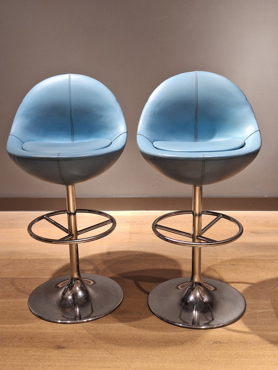 Image 1 of Set Of 5 Börje Johanson Bar Stools 1960s