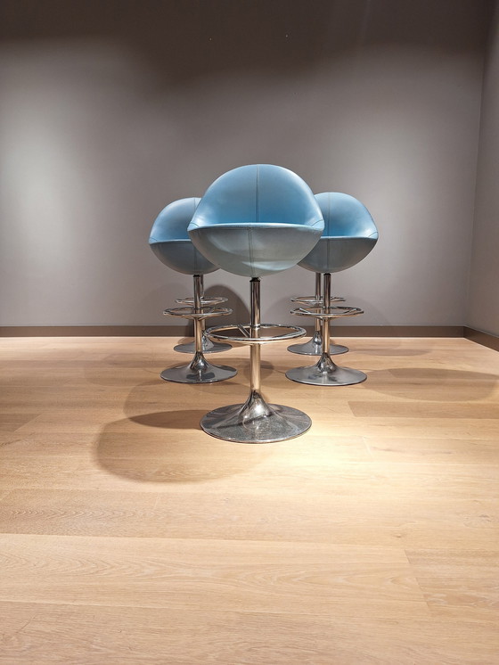 Image 1 of Set Of 5 Börje Johanson Bar Stools 1960s