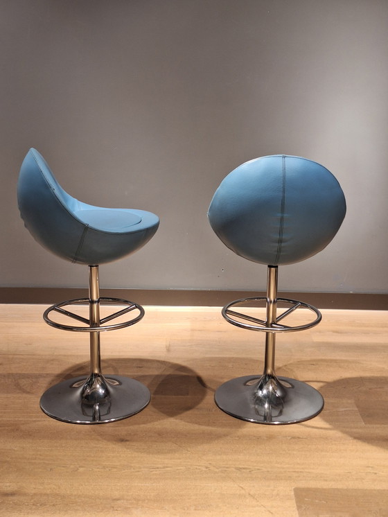 Image 1 of Set Of 5 Börje Johanson Bar Stools 1960s