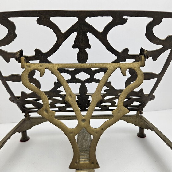 Image 1 of Porta libri vintage regolabile in ottone, Francia