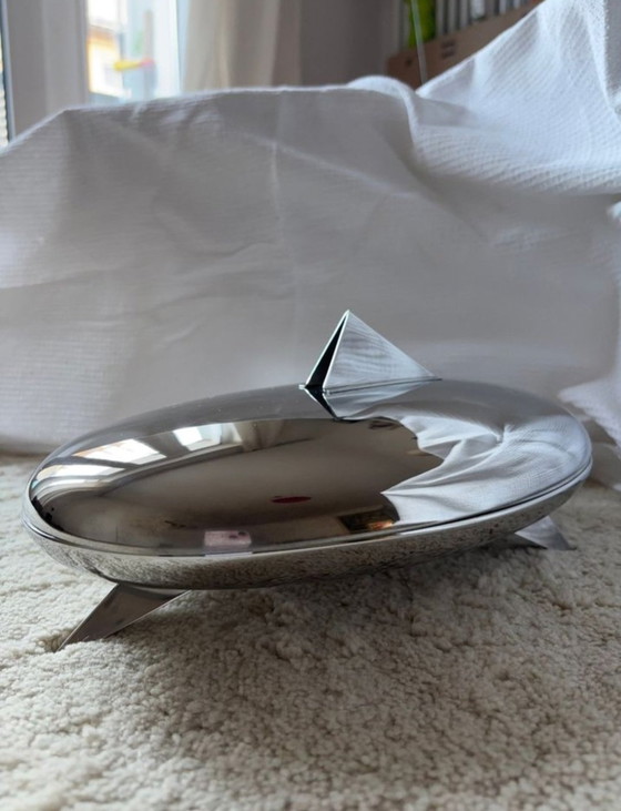 Image 1 of Alessi Peyrano Mendini scatola di cioccolatini in acciaio inox 1990