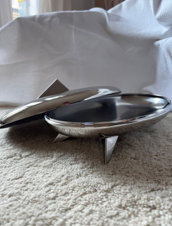 Image 1 of Alessi Peyrano Mendini scatola di cioccolatini in acciaio inox 1990