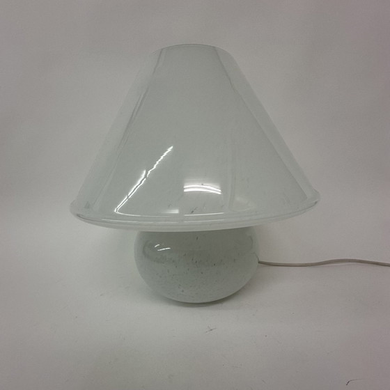 Image 1 of Limburg Glashütte glass table lamp mushroom , 1970’s