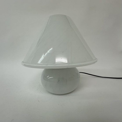 Limburg Glashütte glass table lamp mushroom , 1970’s