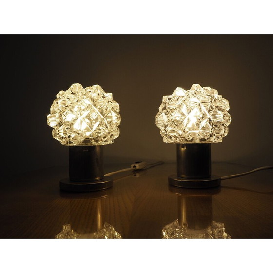 Image 1 of Pair of vintage table or wall lamps Kamenicky Senov, Czechoslovakia 1970