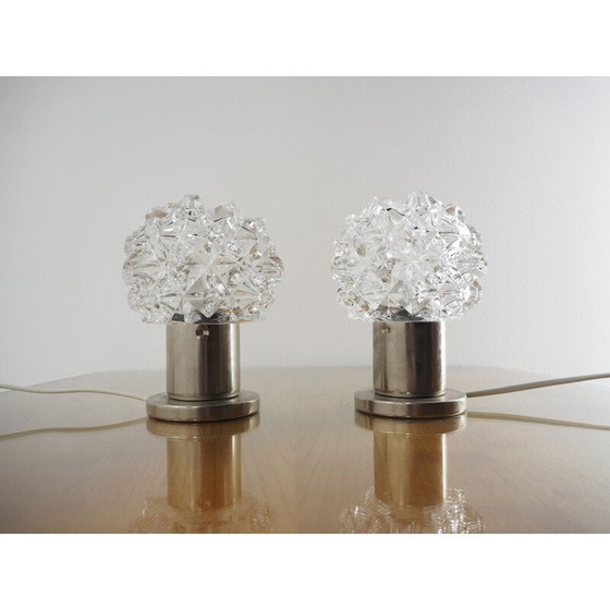 Image 1 of Pair of vintage table or wall lamps Kamenicky Senov, Czechoslovakia 1970