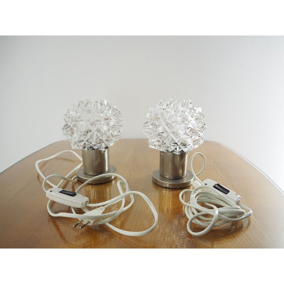 Image 1 of Pair of vintage table or wall lamps Kamenicky Senov, Czechoslovakia 1970