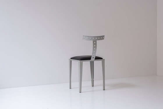 Image 1 of Modernist side chair dating from the 1970s. 