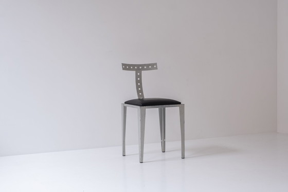 Image 1 of Modernist side chair dating from the 1970s. 