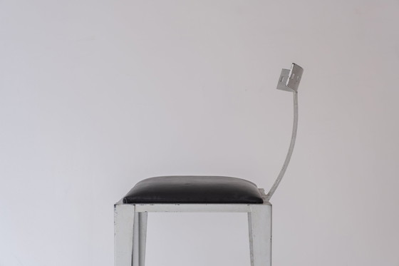 Image 1 of Modernist side chair dating from the 1970s. 